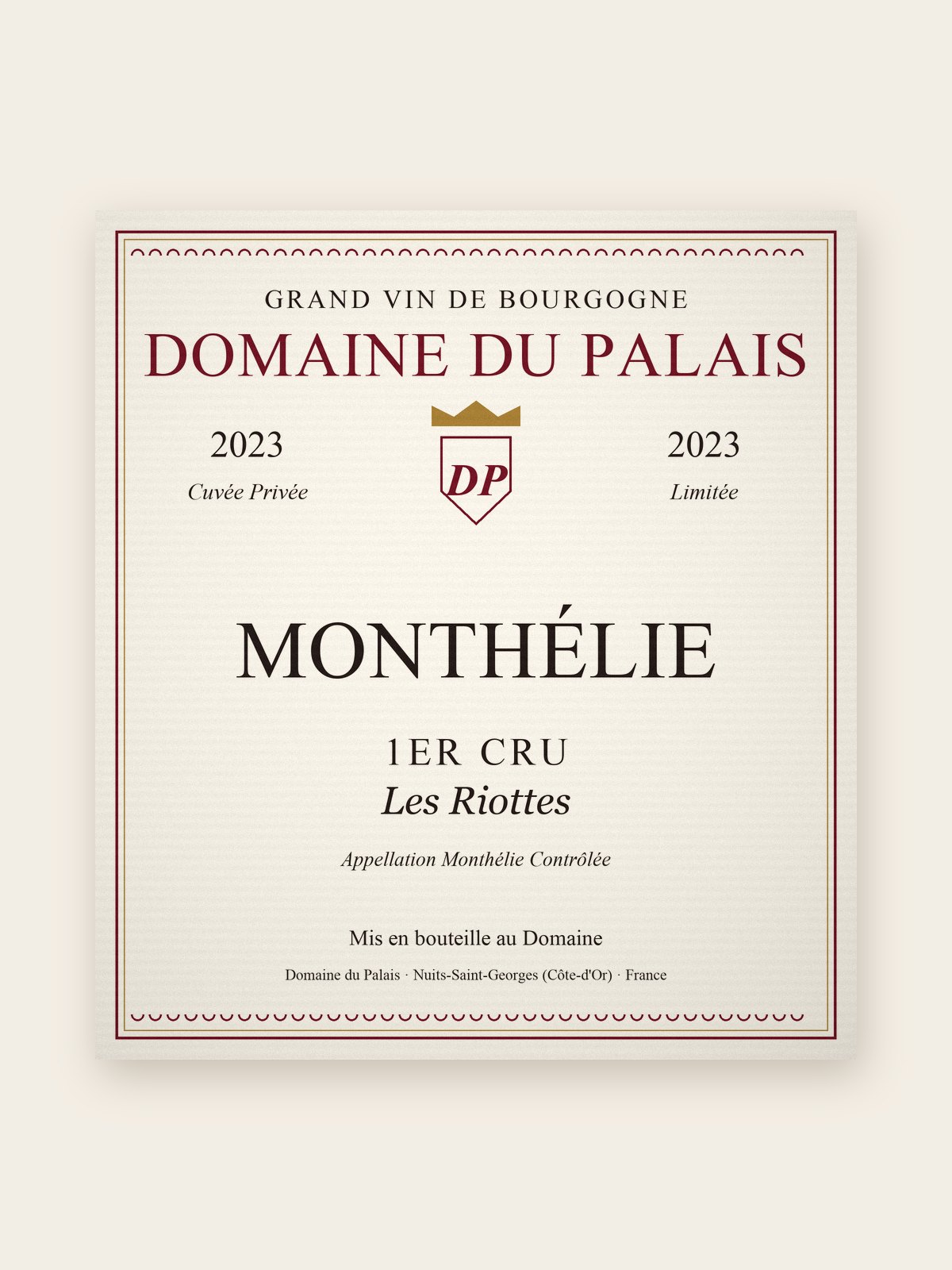 Monthélie 1er Cru Les Riottes