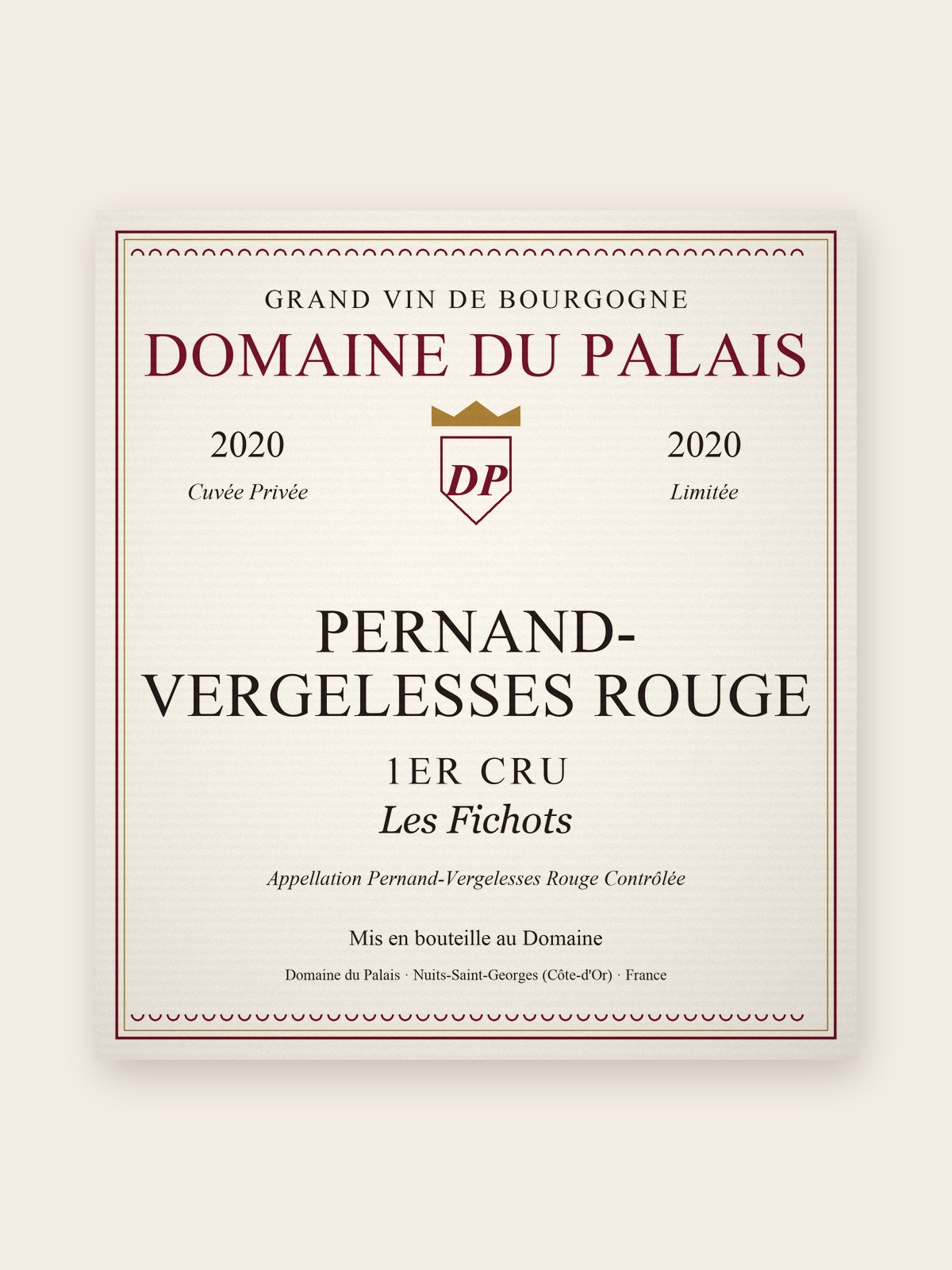 Pernand-Vergelesses Rouge 1er Cru Les Fichots